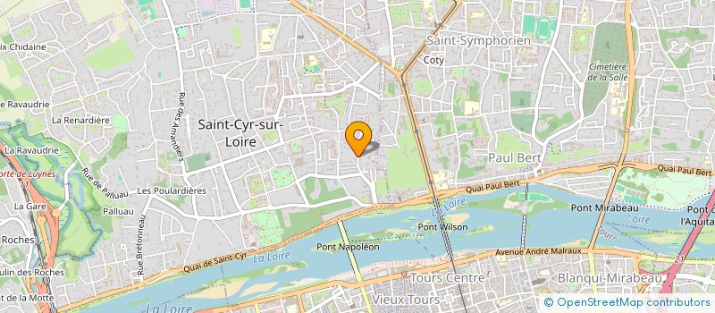 localisation de l'entreprise SCI BENJO  SAINT-CYR-SUR-LOIRE