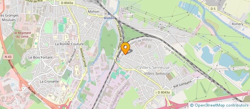 localisation de l'entreprise SCI BENJO HABITAT  VILLERS-SEMEUSE