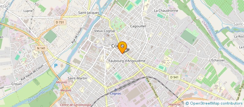 localisation de l'entreprise SCI BENJU à COGNAC