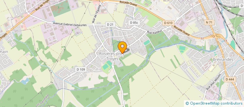 localisation de l'entreprise SCI BENJU  ROSIERES-PRES-TROYES
