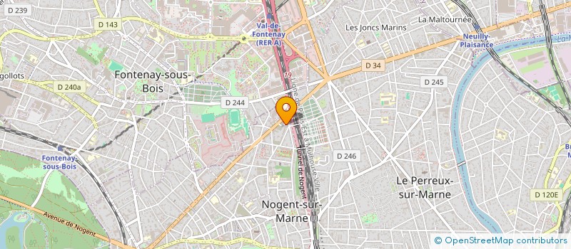 localisation de l'entreprise SCI BENJY26  NOGENT-SUR-MARNE