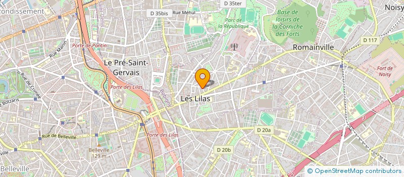 localisation de l'entreprise SCI BENKEMOUN BIS à LES LILAS