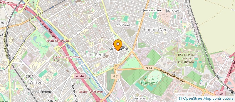 localisation de l'entreprise SCI BENKIRANE  REIMS