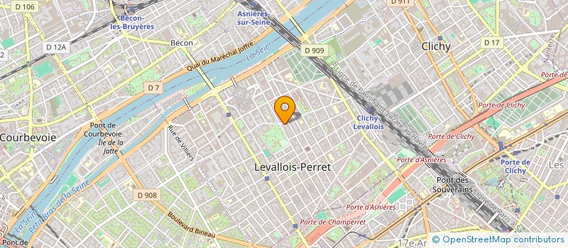 localisation de l'entreprise SCI BENLLES à LEVALLOIS-PERRET