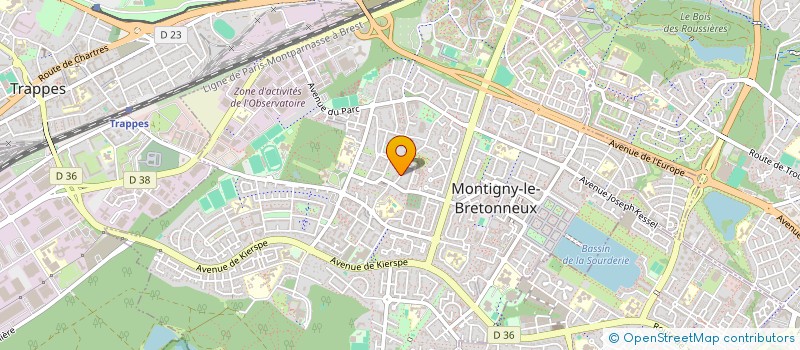 localisation de l'entreprise SCI BENME  MONTIGNY-LE-BRETONNEUX