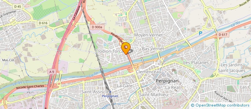 localisation de l'entreprise SCI BENNACEUR  PERPIGNAN