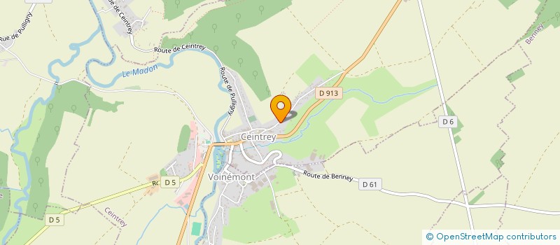 localisation de l'entreprise SCI BENNEY 7  CEINTREY