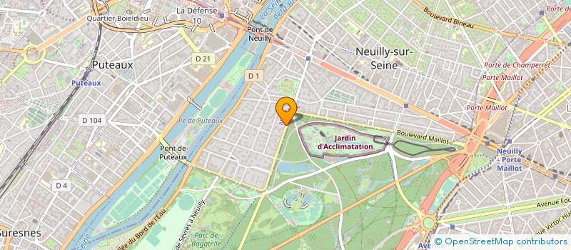 localisation de l'entreprise SCI BENNOA à NEUILLY-SUR-SEINE