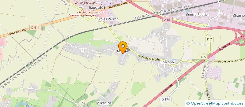 localisation de l'entreprise SCI BENO2  LA CRECHE