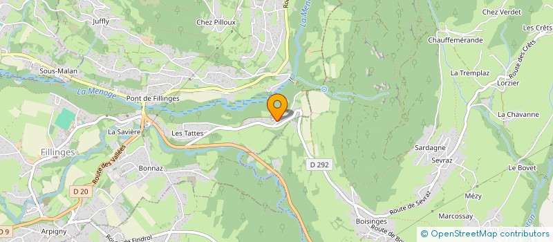 localisation de l'entreprise SCI BENODET  VIUZ-EN-SALLAZ