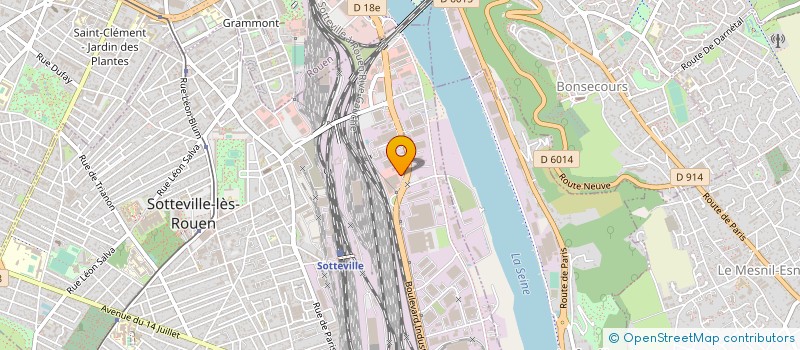 localisation de l'entreprise SCI BENOIST  SOTTEVILLE-LES-ROUEN