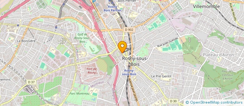 localisation de l'entreprise SCI BENOIT à ROSNY-SOUS-BOIS