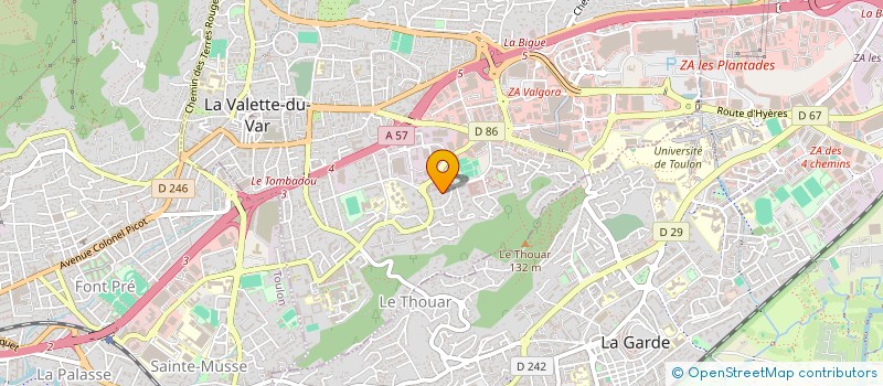 localisation de l'entreprise SCI BENOIT  LA VALETTE-DU-VAR