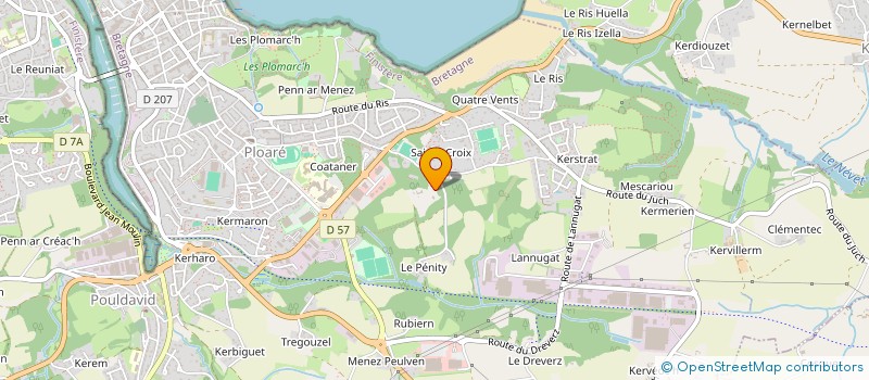 localisation de l'entreprise SCI BENOIT  DOUARNENEZ