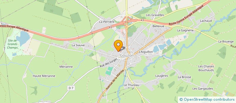 localisation de l'entreprise SCI BENOIT à GOUZON