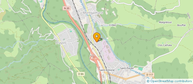 localisation de l'entreprise SCI BENOIT à MONTGAILHARD
