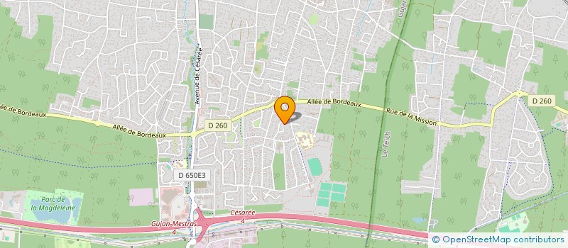 localisation de l'entreprise SCI BENOIT  GUJAN-MESTRAS