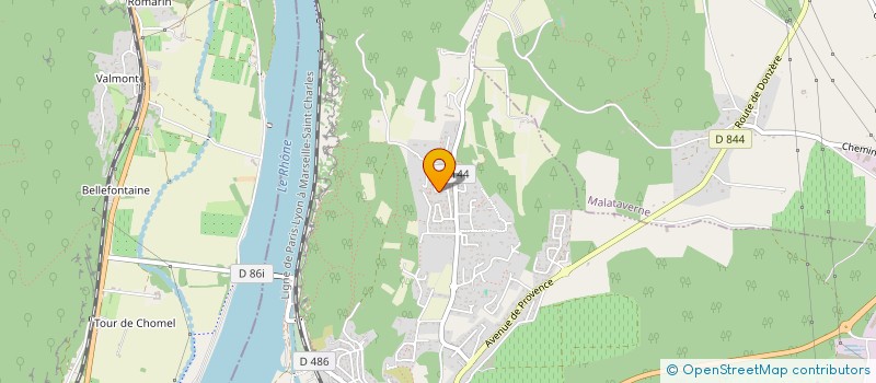 localisation de l'entreprise SCI BENOIT  DONZERE