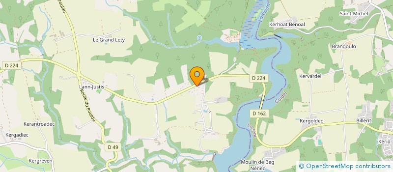 localisation de l'entreprise SCI BENOIT  CLOHARS-CARNOET