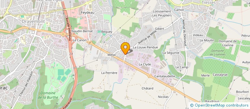 localisation de l'entreprise SCI BENOIT & CO  TRESSES