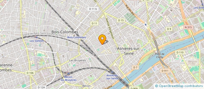 localisation de l'entreprise SCI BENOIT DAVID à ASNIERES-SUR-SEINE