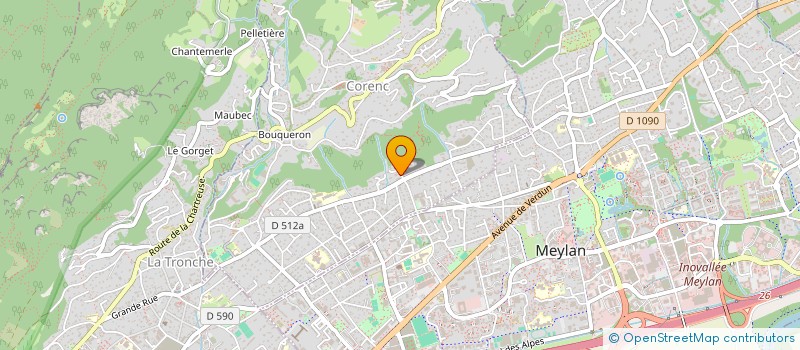 localisation de l'entreprise SCI BENOIT GIULIANI  CORENC