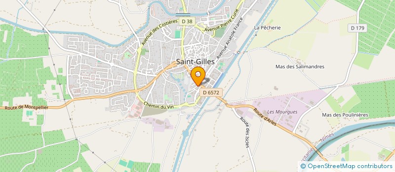 localisation de l'entreprise SCI BENOIT-JOLI  SAINT-GILLES