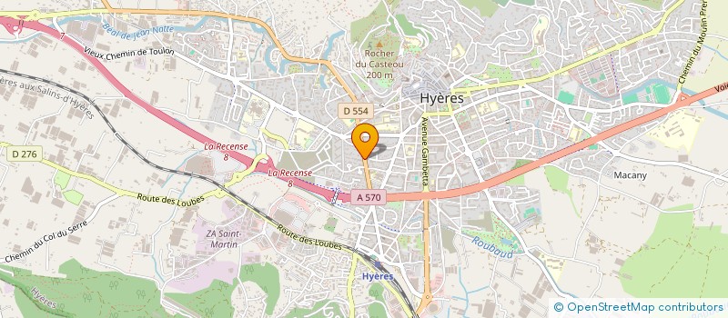 localisation de l'entreprise SCI BENOIT MALON  HYERES