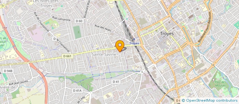 localisation de l'entreprise SCI BENOIT MALON  SAINTE-SAVINE