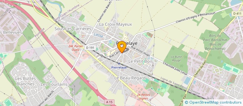 localisation de l'entreprise SCI BENOIT PODOLOGIE 95  PIERRELAYE