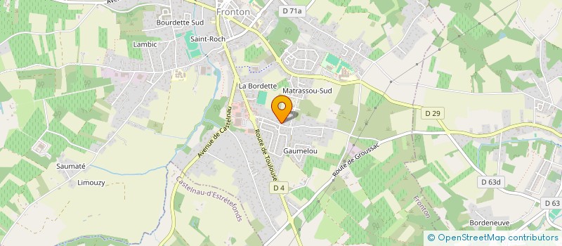 localisation de l'entreprise SCI BENOIT VINCENT  FRONTON