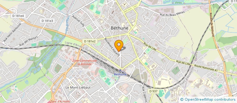 localisation de l'entreprise SCI BENOITE VINCENT  BETHUNE