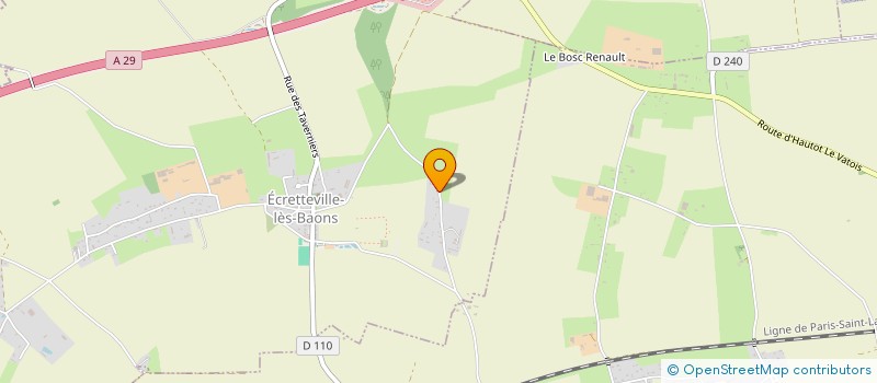 localisation de l'entreprise SCI BENOLIC  ECRETTEVILLE-LES-BAONS