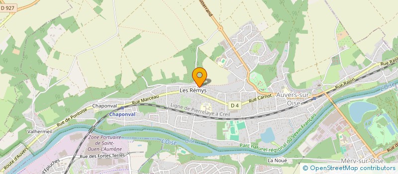 localisation de l'entreprise SCI BENOT INVEST  AUVERS-SUR-OISE