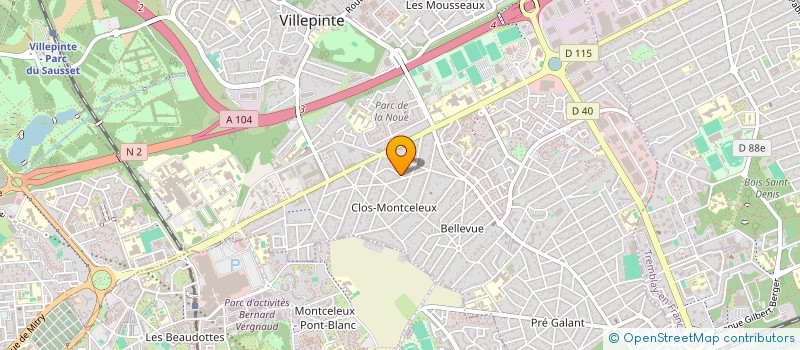 localisation de l'entreprise SCI BENOUADFEL à VILLEPINTE