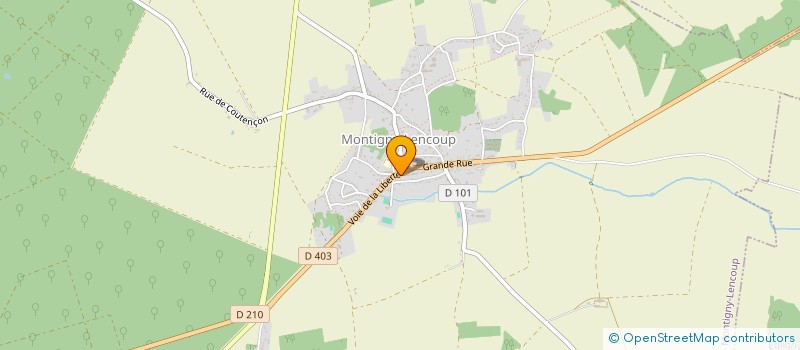 localisation de l'entreprise SCI BENPHENIX  MONTIGNY-LENCOUP