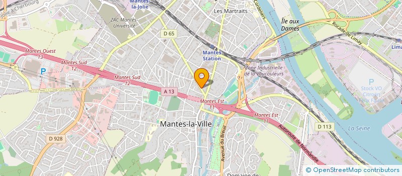 localisation de l'entreprise SCI BENSABRA  MANTES-LA-VILLE