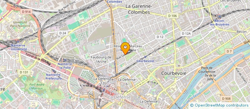 localisation de l'entreprise SCI BENSAHKOUN à COURBEVOIE
