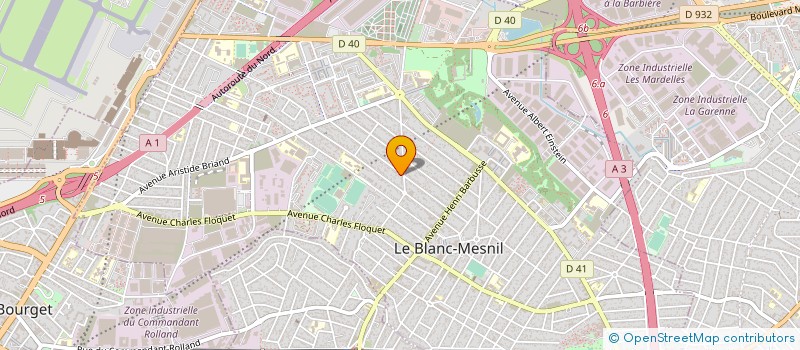 localisation de l'entreprise SCI BENSAIH à LE BLANC-MESNIL