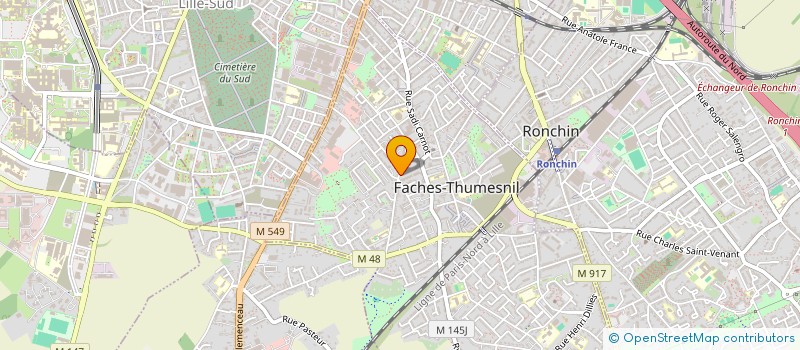 localisation de l'entreprise SCI BENSLIMANE  FACHES-THUMESNIL