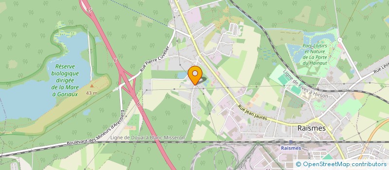 localisation de l'entreprise SCI BENSOL IMMOBILIER  RAISMES