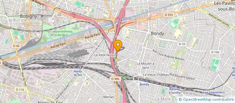 localisation de l'entreprise SCI BENSY  BONDY