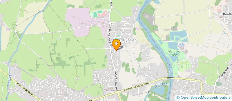 localisation de l'entreprise SCI BENSYL  SAINT-CYPRIEN
