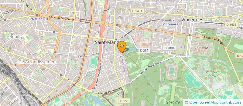 localisation de l'entreprise SCI BENT PARK à SAINT-MANDE