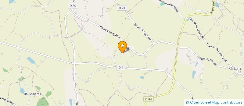 localisation de l'entreprise SCI BENTENAC  FENOLS