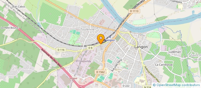 localisation de l'entreprise SCI BENTHOS à LANGON