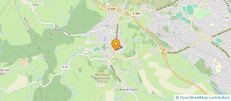 localisation de l'entreprise SCI BENTI  MONTCENIS