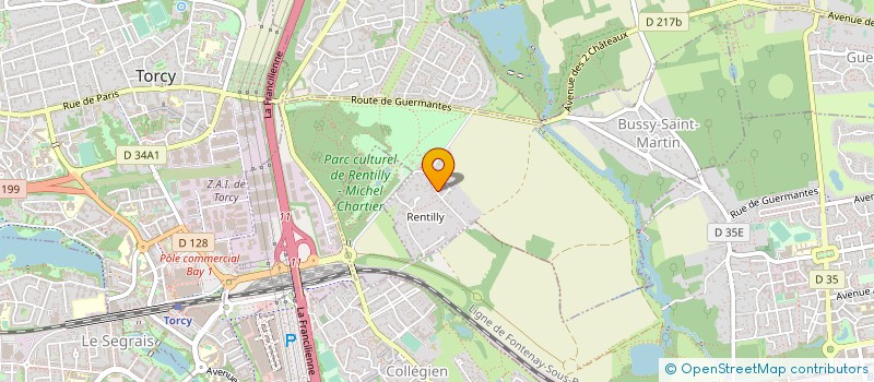 localisation de l'entreprise SCI BENTLEY  BUSSY-SAINT-MARTIN