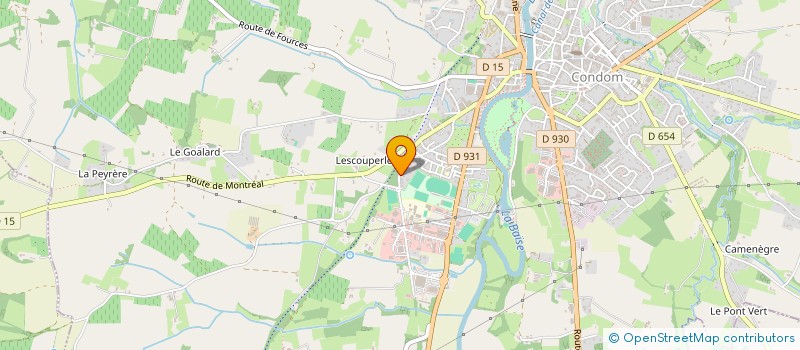 localisation de l'entreprise SCI BENTOP  CONDOM