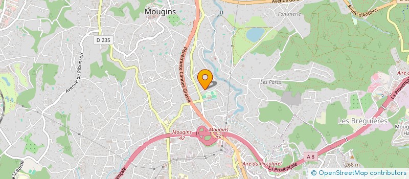 localisation de l'entreprise SCI BENU à MOUGINS